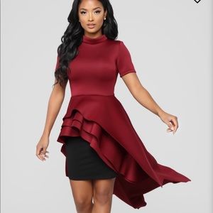 Fashion Nova Asymmetrical Hem Top